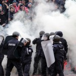Сблъсъци между фенове и полиция на мача между ЦСКА и Левски